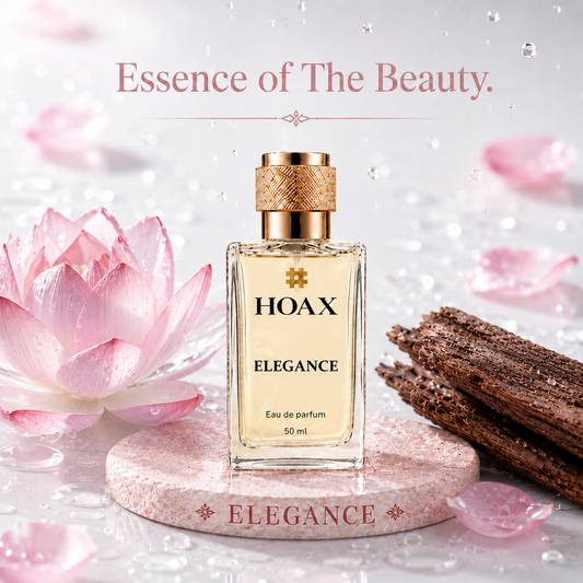 HOAX Elegance Eau de Parfum For Women : premium fragrance of Red rose with saffron | Long Lasting Fragrance | 50 ml