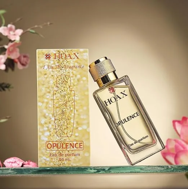 HOAX Opulence Eau de Parfum For Women : rich fragrance of lotus with saffron| Long Lasting Fragrance | 50 ml