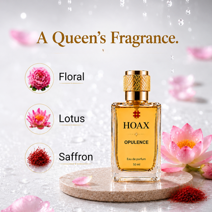 Opulence - Eau De Parfum for Women | Sophisticated Lotus & Saffron Fragrance | 50ml