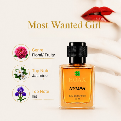 Nymph Signature Eau De Parfum for Women | Floral Jasmine, Iris & Rosewood Fragrance | 50ml