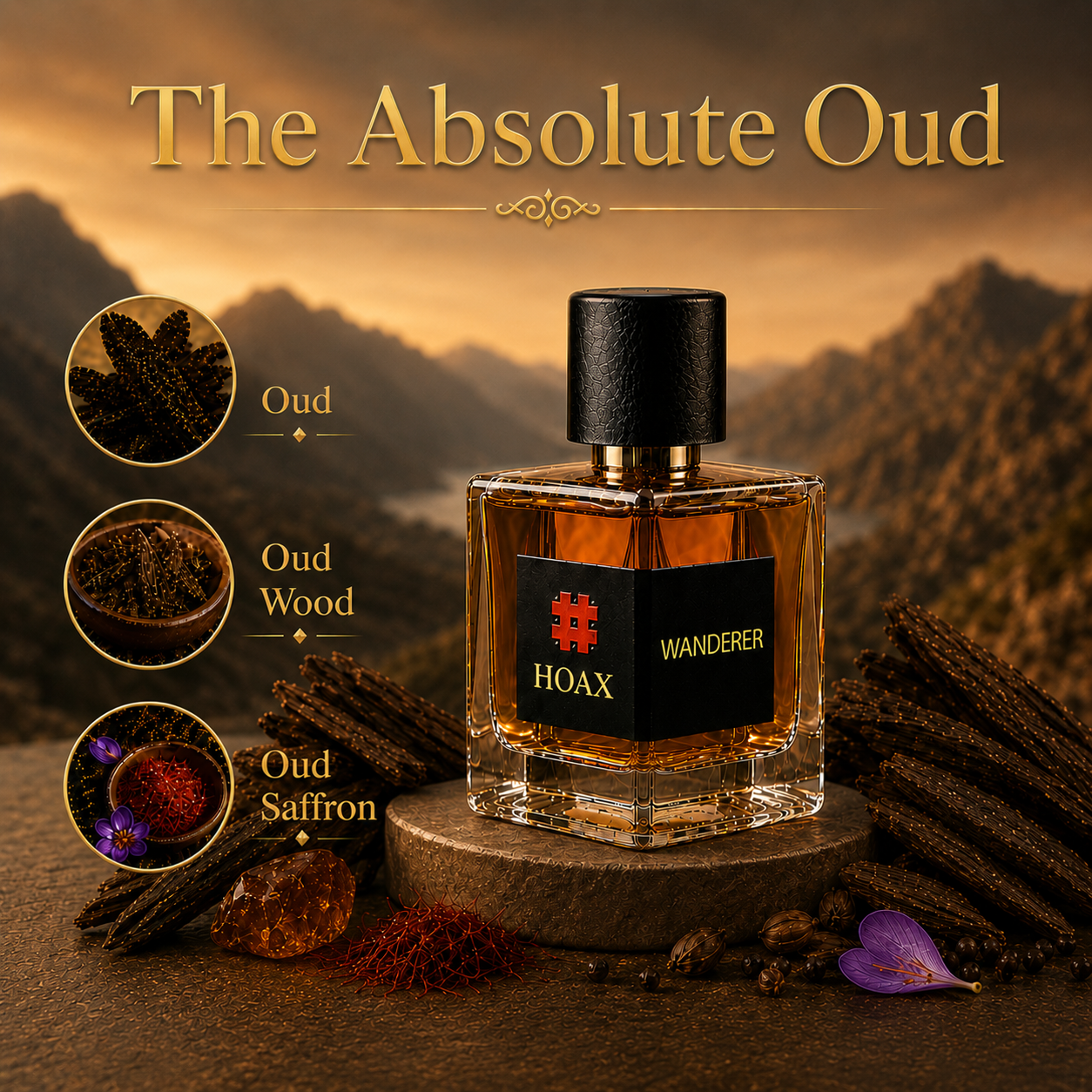 Wanderer - Eau De Parfum for Men | Fresh Floral Woody Scent | 50 ml