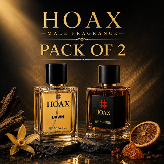 Hoax | Dawn & Wanderer | Eau De Parfum Combo for Men | Premium Long Lasting Fragrance Set | 50ml x2