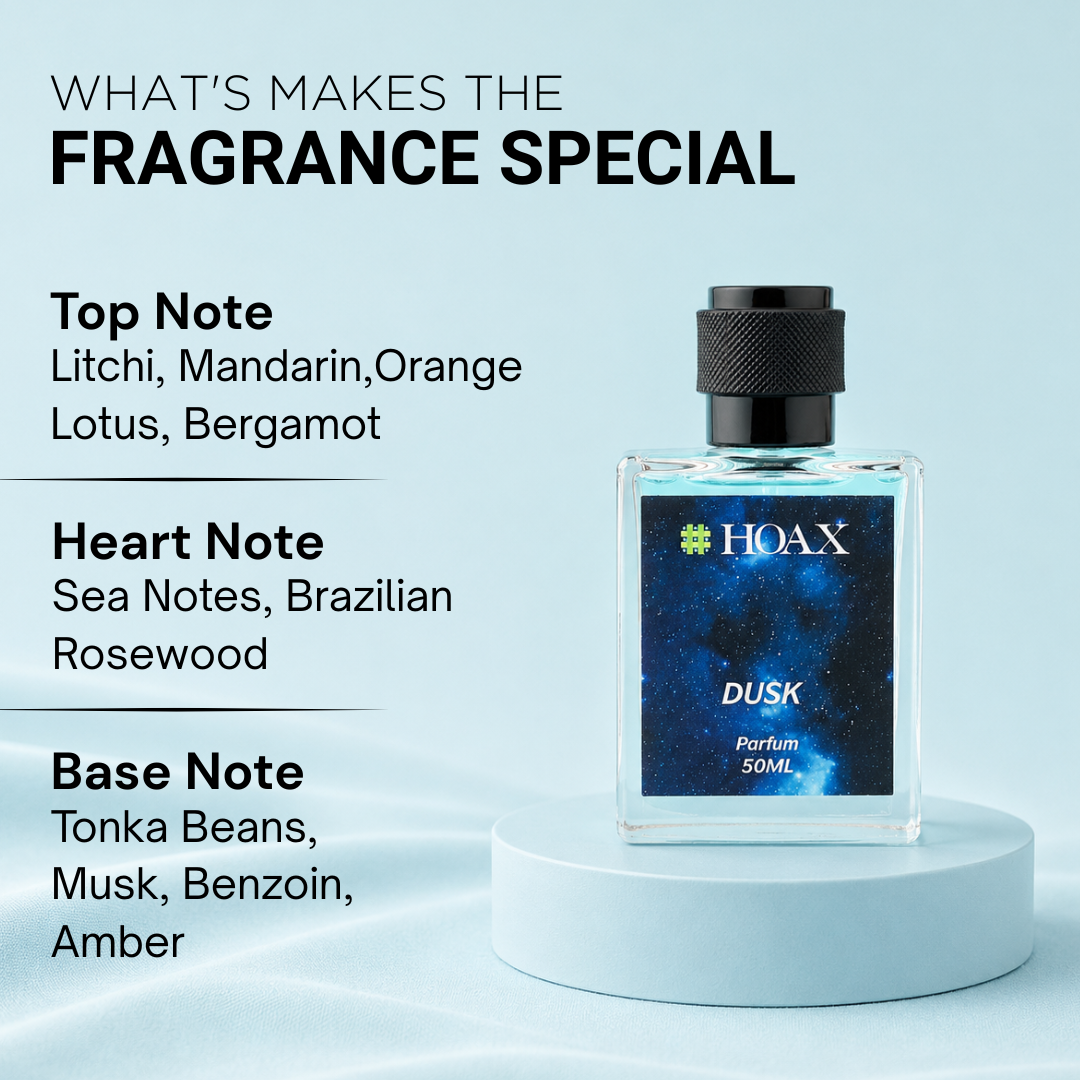 Hoax | Dawn & Dusk | Eau De Parfum Combo for Men | Premium Long Lasting Fragrance Set | 50ml x2