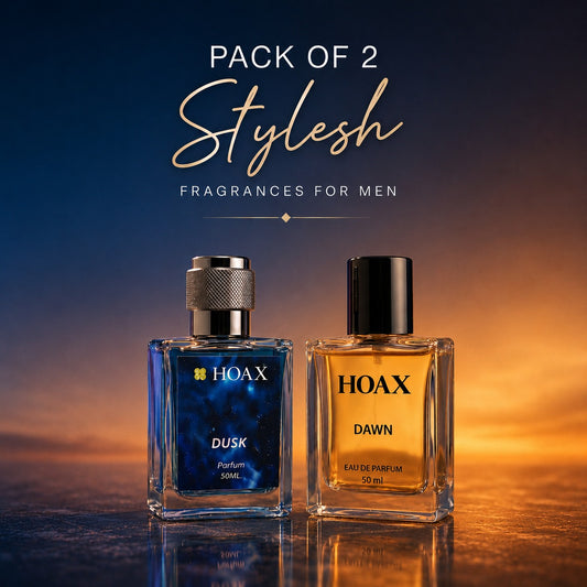 Hoax | Dawn & Dusk | Eau De Parfum Combo for Men | Premium Long Lasting Fragrance Set | 50ml x2