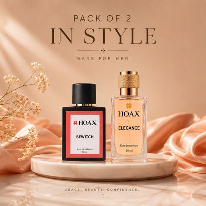 Hoax | Elegance & Bewitch | Eau De Parfum Combo for Women | 50ml x2