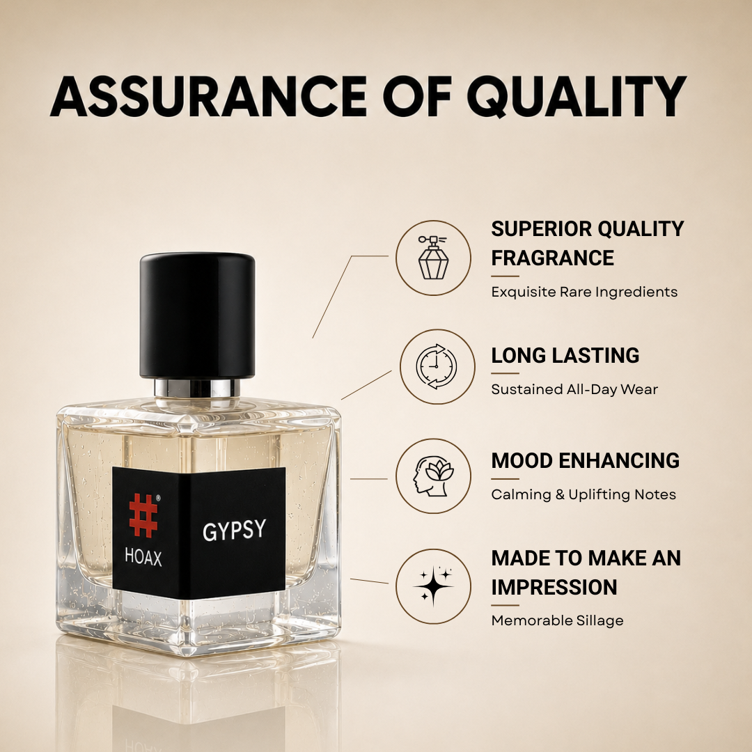 Gypsy Signature Eau De Parfum for Women | Oudwood, Geranium & Sandalwood Blend | 50ml