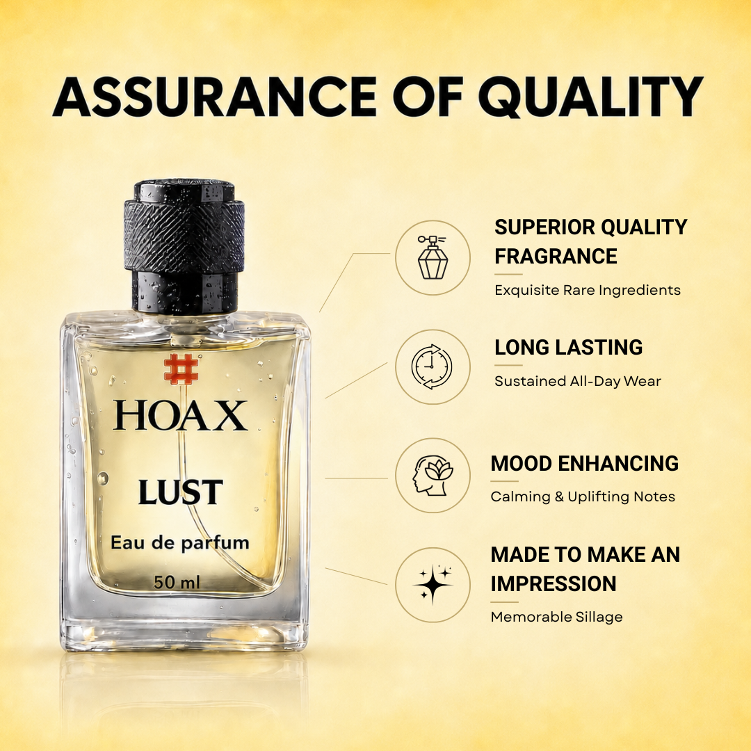 Lust - Citrus, Spicy Woody Lemon, Clove & Patchouli - Date Night & Party Wear | 50ml