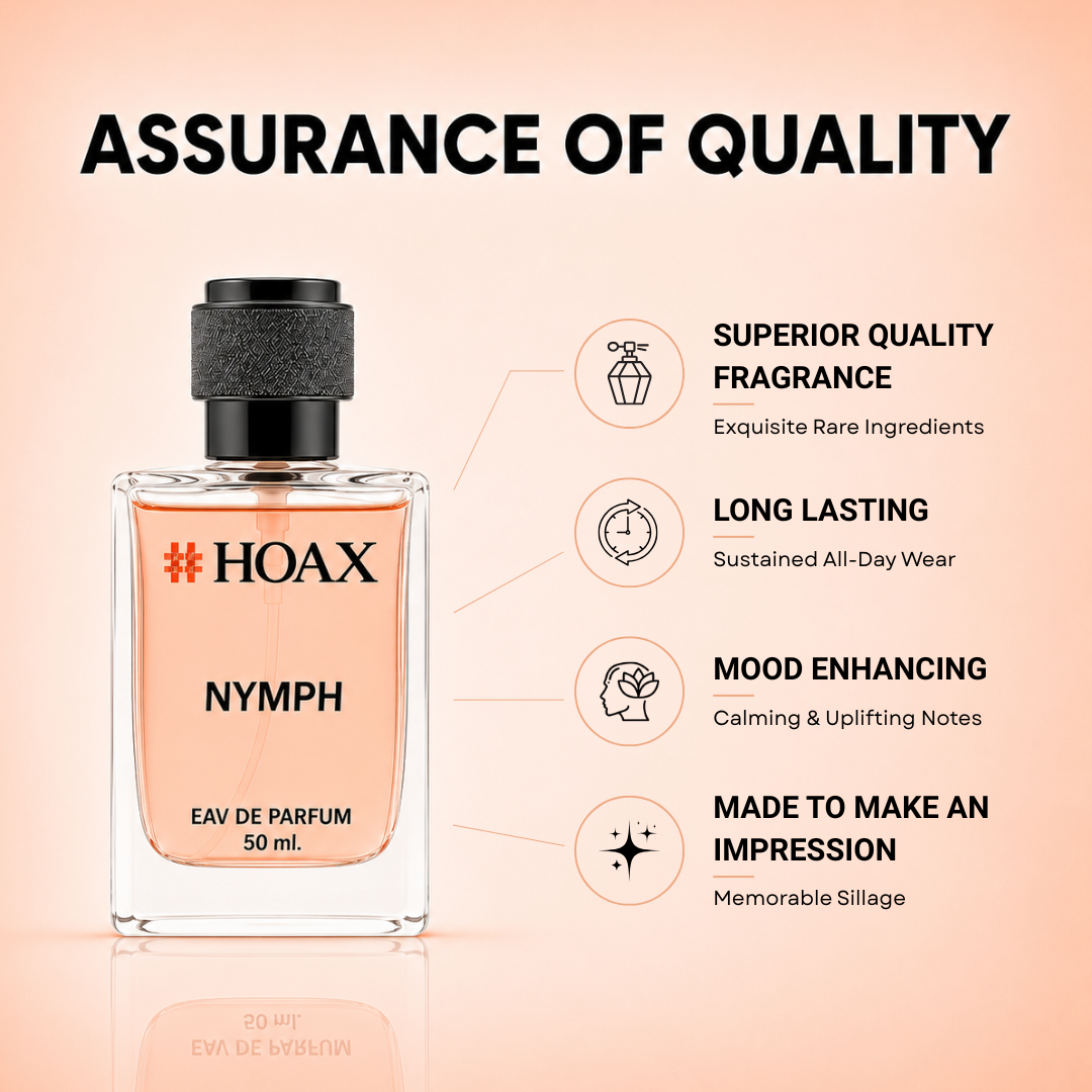 Nymph Signature Eau De Parfum for Women | Floral Jasmine, Iris & Rosewood Fragrance | 50ml