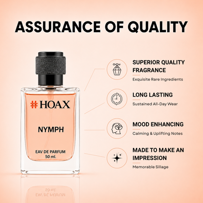 Nymph Signature Eau De Parfum for Women | Floral Jasmine, Iris & Rosewood Fragrance | 50ml