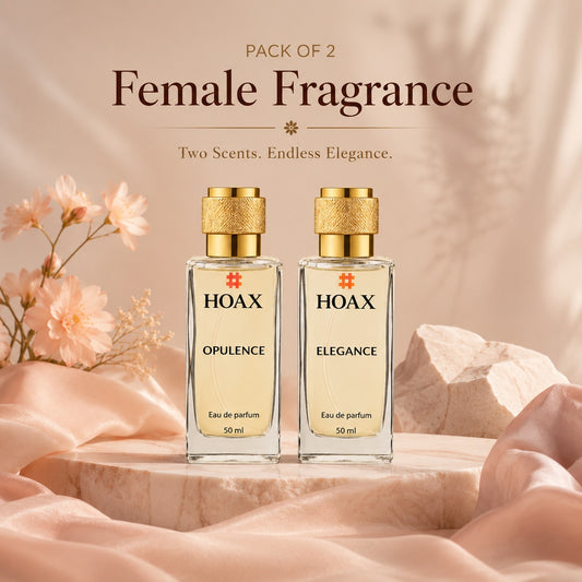 Hoax | Opulence & Elegance | Perfume for Women | Eau De Parfum 50ml x2