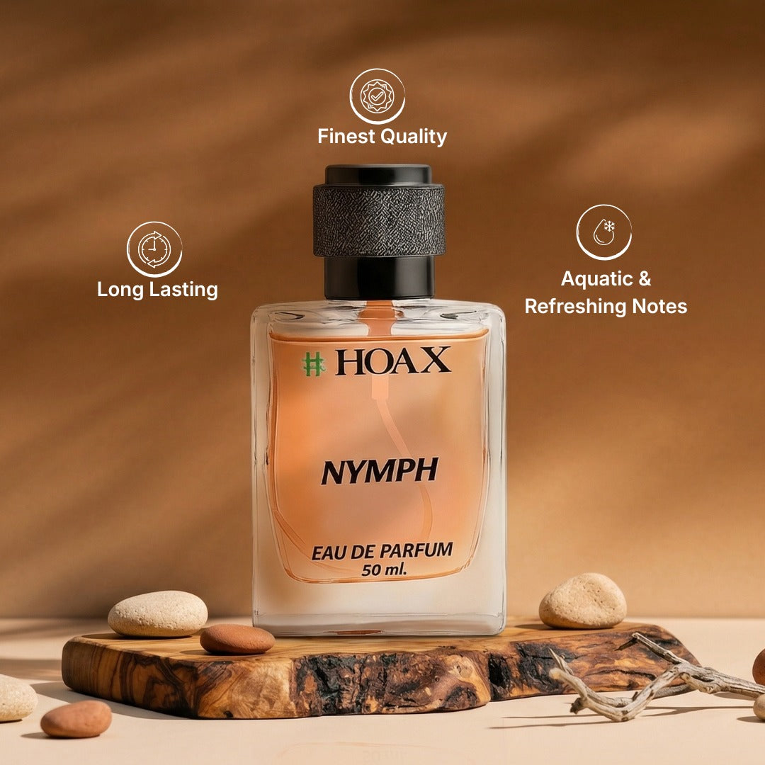 Hoax | Nymph | Perfume for Women | Eau De Parfum 50ml | Long Lasting Floral Fragrance | Jasmine IRIS Rosewood Blend | Premium Scent | Stylish Feminine Perfume | Party Daily Office Wear