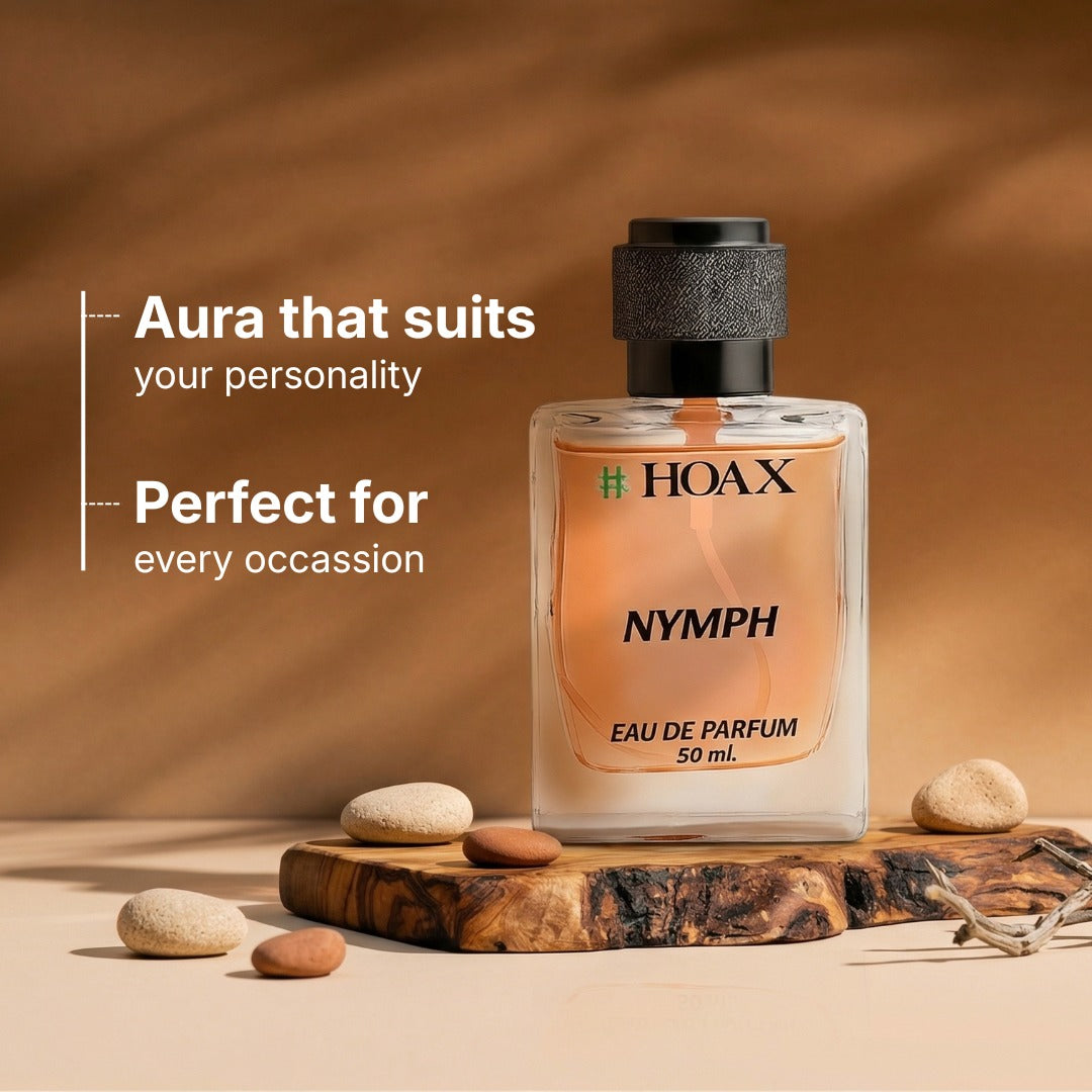 Hoax | Nymph | Perfume for Women | Eau De Parfum 50ml | Long Lasting Floral Fragrance | Jasmine IRIS Rosewood Blend | Premium Scent | Stylish Feminine Perfume | Party Daily Office Wear