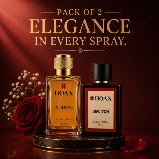 Hoax | Opulence & Bewitch | Eau De Parfum Combo for Women | Premium Long Lasting Fragrance Set | 50ml x2