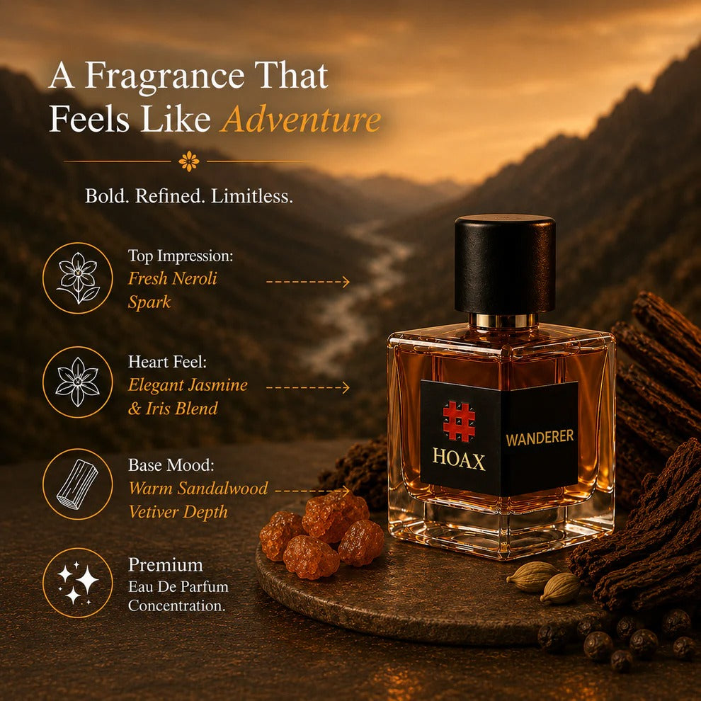 Wanderer - Eau De Parfum for Men | Fresh Floral Woody Scent | 50 ml