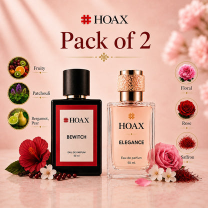 Hoax | Elegance & Bewitch | Eau De Parfum Combo for Women | 50ml x2