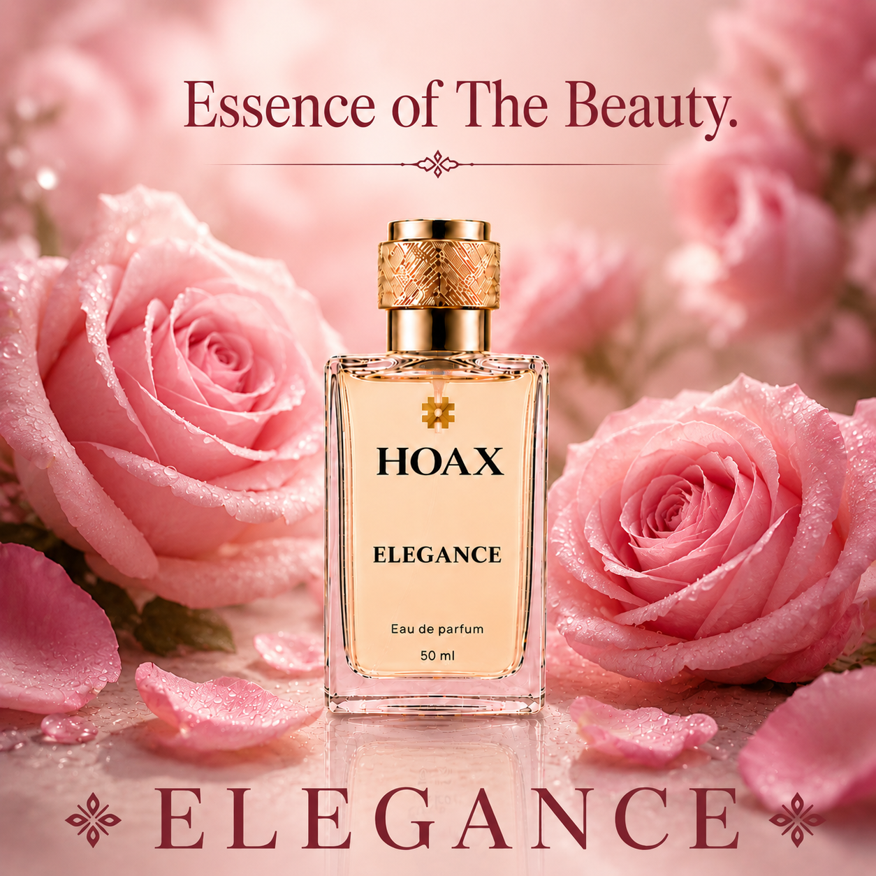 Elegance - Eau De Parfum for Women | Red Rose, Saffron & Oud Fragrance | 50ml