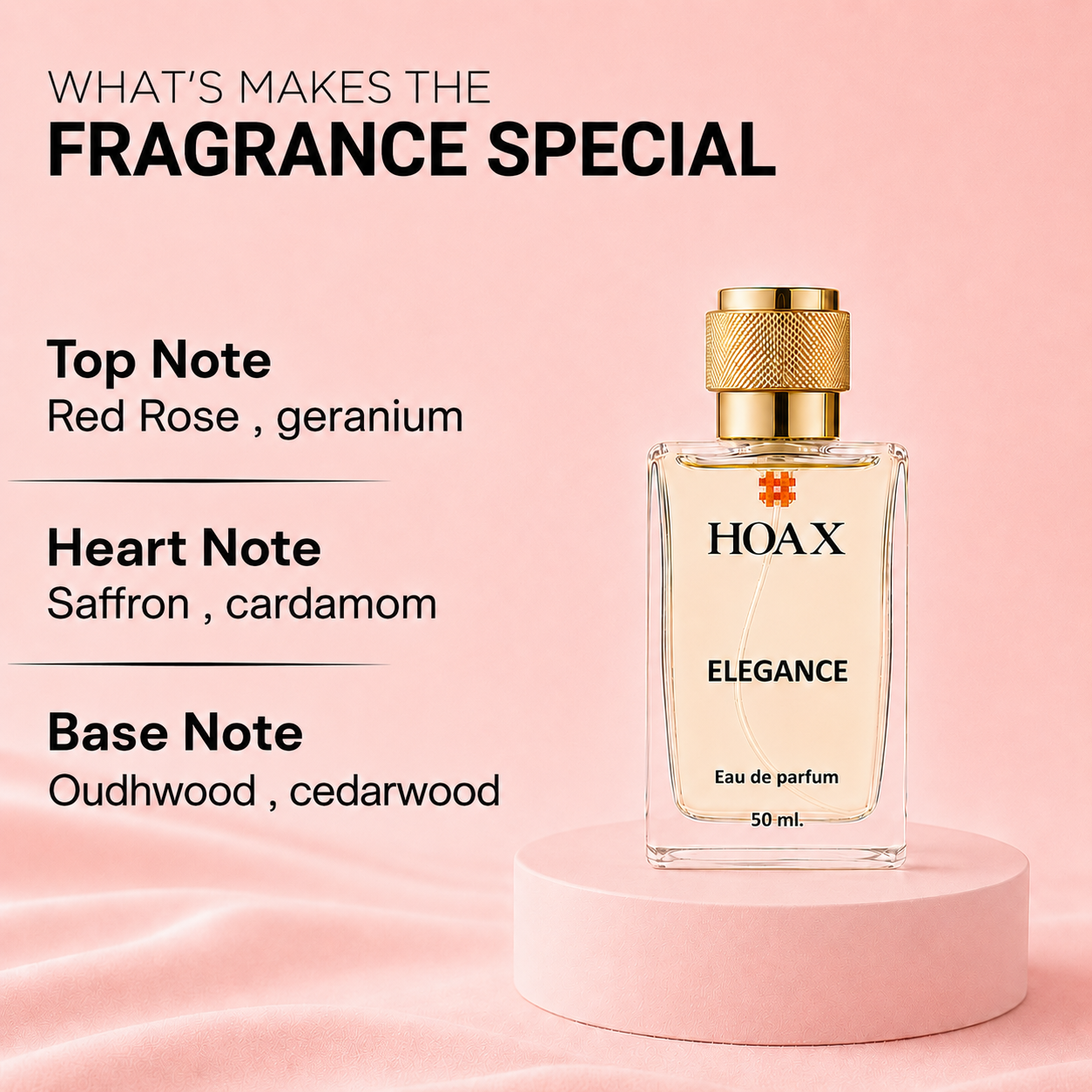 Hoax | Opulence & Elegance | Perfume for Women | Eau De Parfum 50ml x2