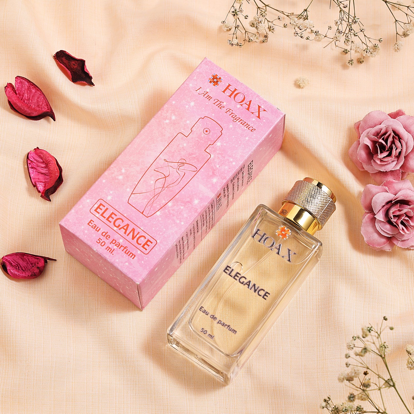 Elegance - Eau De Parfum for Women | Red Rose, Saffron & Oud Fragrance | 50ml