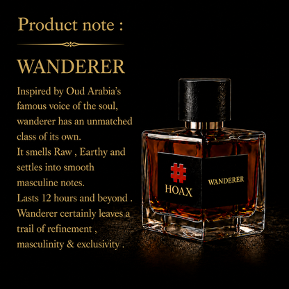 Wanderer - Eau De Parfum for Men | Fresh oud & earthy Scent | 50 ml